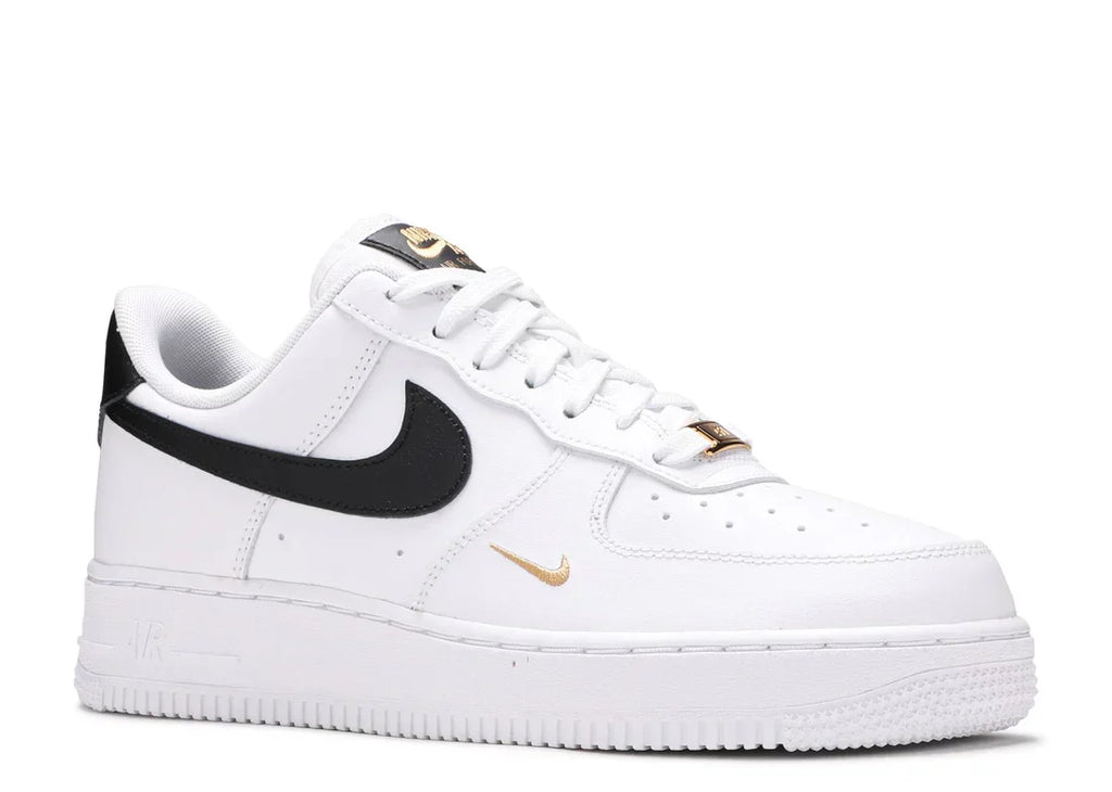 Air Force 1 Low '07 Essential White Black Gold Mini Swoosh